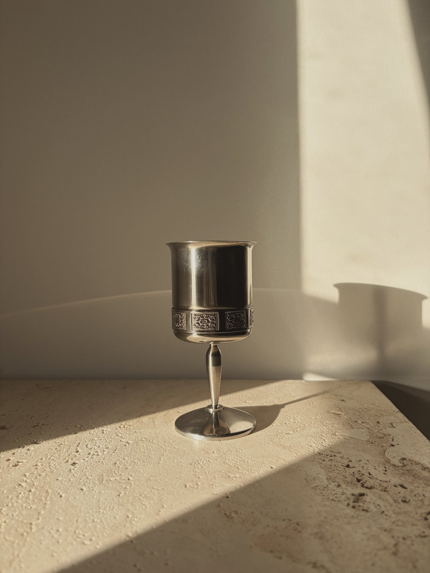 Vintage Stainless Steel Goblets